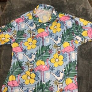 Kansas City Royals Miller Lite Hawaiian Style Shirt - Men’s Size XL - Summer